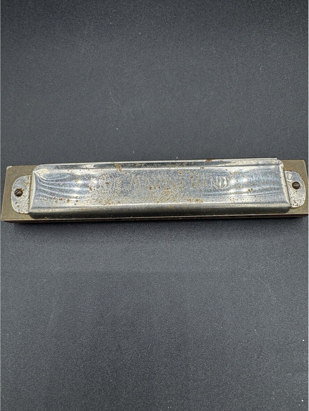 Vintage M. Hohner Marine Band Harmonica Key of C Made In Germany Red Comb